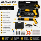 Pistola de Pregos Manual Profissional + Kit Completo com Maleta