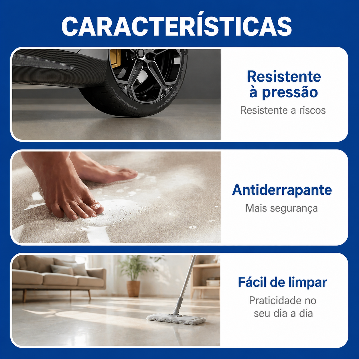 Revestimento Epóxi Premium Efeito Mármore • Alto Brilho e Alta Durabilidade + Brinde Hoje (Ferramentas de Aplicação)