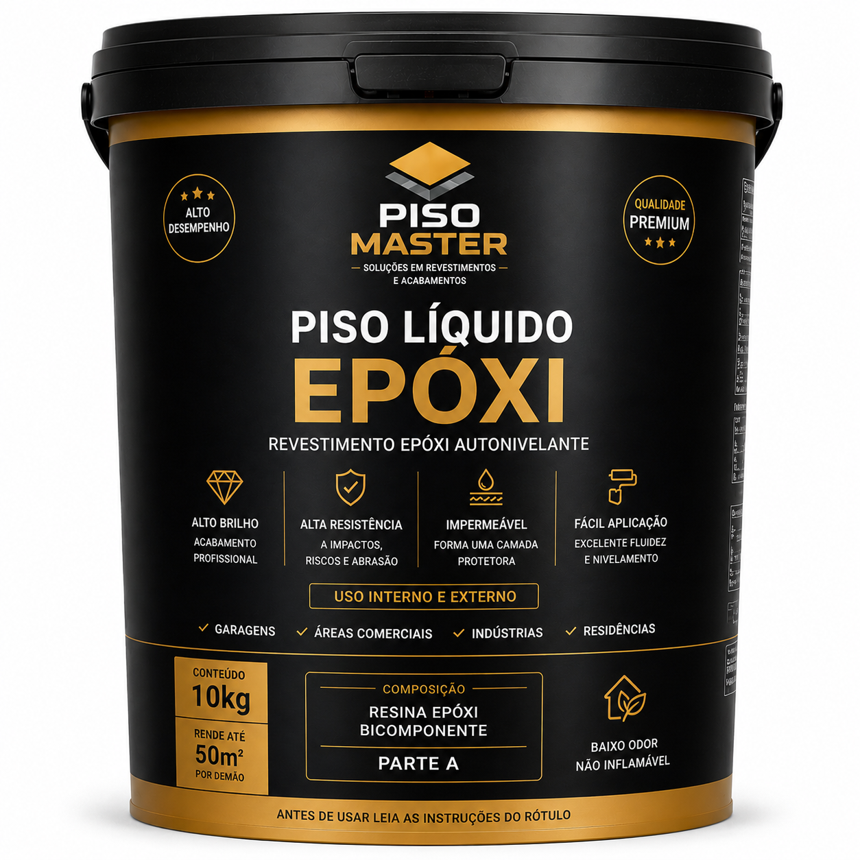 Revestimento Epóxi Autonivelante Premium • Efeito Mármore • Alto Brilho + Kit de Aplicação Grátis