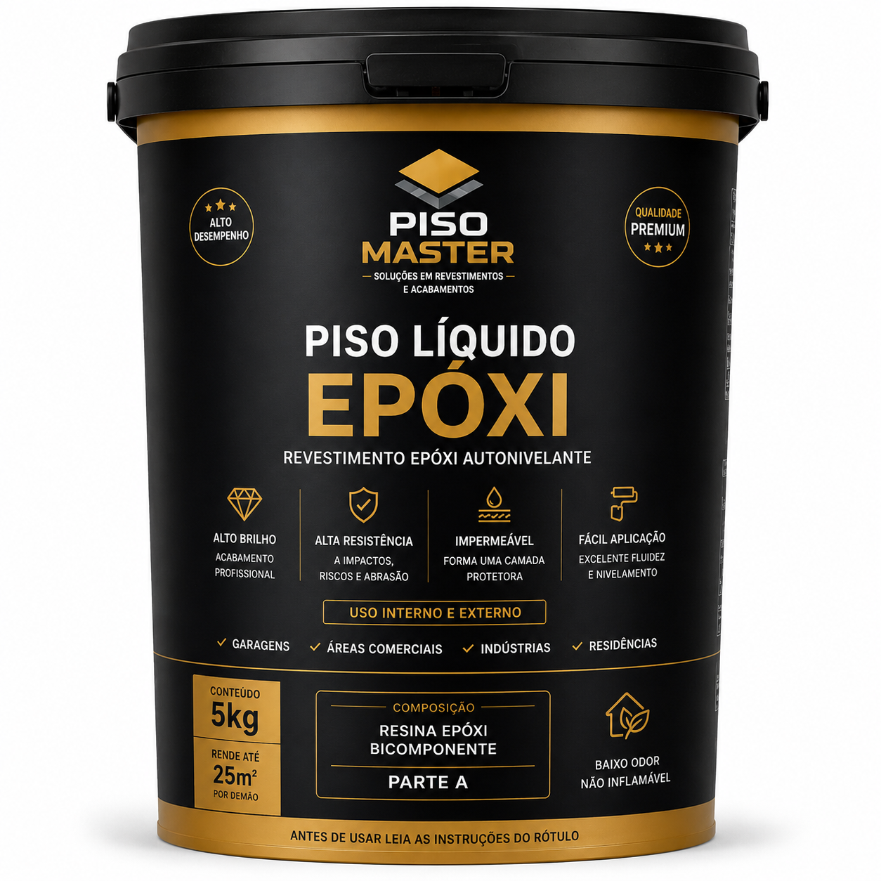 Revestimento Epóxi Autonivelante Premium • Efeito Mármore • Alto Brilho + Kit de Aplicação Grátis