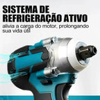 Chave de Impacto Elétrica 68v + 2 Baterias Motor Brushless - Furadeira e Parafusadeira
