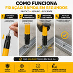 Pistola de Pregos Manual Profissional + Kit Completo com Maleta